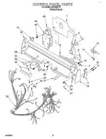03 - Control Panel, Lit / Optional parts for Kitchenaid Dishwasher KUDB230Y2 from AppliancePartsPros.com