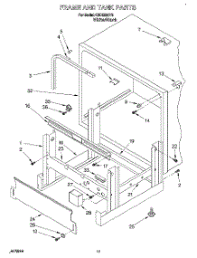 09 - Frame And Tank parts for Kitchenaid Dishwasher KUDB230Y2 from AppliancePartsPros.com