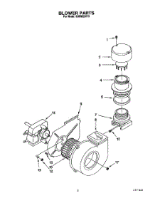 03 - Blower parts for Kitchenaid Dishwasher KUDM22HT0 from AppliancePartsPros.com