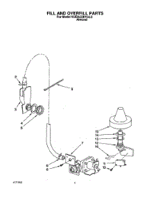 07 - Fill And Overfill parts for Kitchenaid Dishwasher KUDA23HYAL0 from AppliancePartsPros.com