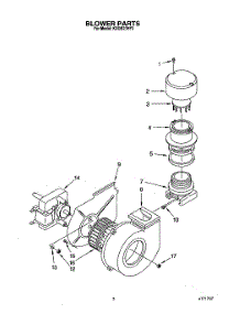 03 - Blower parts for Kitchenaid Dishwasher KUDB23HY0 from AppliancePartsPros.com