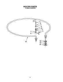 07 - Heater parts for Kitchenaid Dishwasher KUDB23HY0 from AppliancePartsPros.com