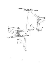 09 - Upper Wash And Rinse parts for Kitchenaid Dishwasher KUDB23HY0 from AppliancePartsPros.com