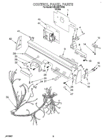 03 - Control Panel, Lit / Optional parts for Kitchenaid Dishwasher KUDJ23HYWH3 from AppliancePartsPros.com