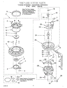 09 - Pump And Motor parts for Kitchenaid Dishwasher KUDS24SEBL1 from AppliancePartsPros.com