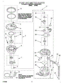 04 - Pump And Motor parts for Kitchenaid Dishwasher KUDP230BWH0 from AppliancePartsPros.com