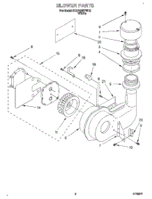 02 - Blower parts for Kitchenaid Dishwasher KUDA23SYWH2 from AppliancePartsPros.com