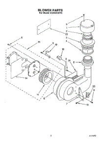 03 - Blower parts for Kitchenaid Dishwasher KUDS230Y0 from AppliancePartsPros.com