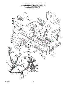 03 - Control Panel, Lit / Optional parts for Kitchenaid Dishwasher KUDS23HY1 from AppliancePartsPros.com