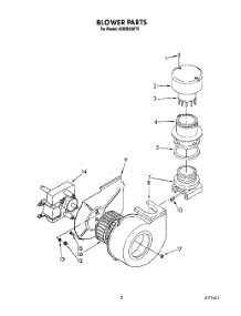 03 - Blower parts for Kitchenaid Dishwasher KUDB220T5 from AppliancePartsPros.com