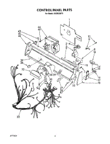04 - Control Panel, Lit / Optional parts for Kitchenaid Dishwasher KUDB220T5 from AppliancePartsPros.com
