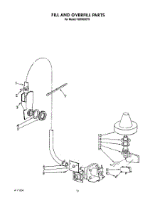 08 - Fill And Overfill parts for Kitchenaid Dishwasher KUDB220T5 from AppliancePartsPros.com