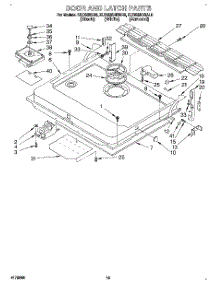 12 - Door And Latch parts for Kitchenaid Dishwasher KUDS23HBAL0 from AppliancePartsPros.com