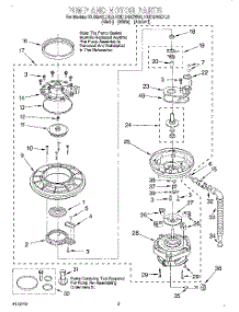 03 - Pump And Motor parts for Kitchenaid Dishwasher KUDI24SEBL0 from AppliancePartsPros.com