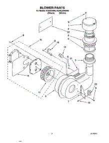02 - Blower parts for Kitchenaid Dishwasher KUDA23HBWH0 from AppliancePartsPros.com