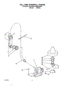 07 - Fill And Overfill parts for Kitchenaid Dishwasher KUDA23HBWH0 from AppliancePartsPros.com