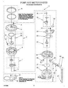 04 - Pump And Motor parts for Kitchenaid Dishwasher KUDS230Y2 from AppliancePartsPros.com