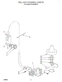 07 - Fill And Overfill parts for Kitchenaid Dishwasher KUDS230Y2 from AppliancePartsPros.com