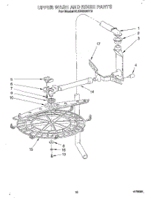 08 - Upper Wash And Rinse parts for Kitchenaid Dishwasher KUDS230Y2 from AppliancePartsPros.com