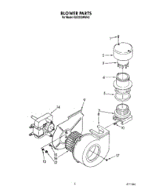 03 - Blower parts for Kitchenaid Dishwasher KUDI220WWH3 from AppliancePartsPros.com