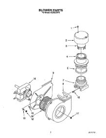 03 - Blower parts for Kitchenaid Dishwasher KUDD23HY0 from AppliancePartsPros.com