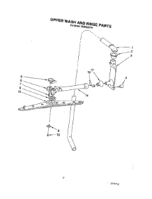 09 - Upper Wash And Rinse parts for Kitchenaid Dishwasher KUDD23HY0 from AppliancePartsPros.com