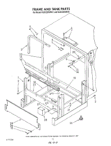 10 - Frame And Tank parts for Kitchenaid Dishwasher KUDI220WWH2 from AppliancePartsPros.com