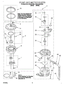 04 - Pump And Motor parts for Kitchenaid Dishwasher KUDG23HB0 from AppliancePartsPros.com