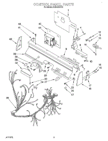 03 - Control Panel, Lit / Optional parts for Kitchenaid Dishwasher KUDJ23HY2 from AppliancePartsPros.com