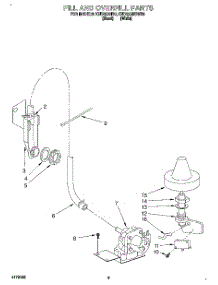 07 - Fill And Overfill parts for Kitchenaid Dishwasher KUDG23HB0 from AppliancePartsPros.com
