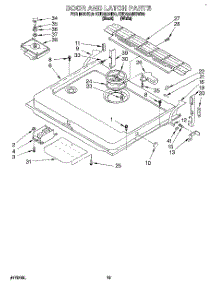 12 - Door And Latch parts for Kitchenaid Dishwasher KUDG23HB0 from AppliancePartsPros.com