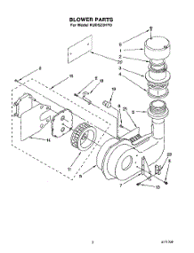 03 - Blower parts for Kitchenaid Dishwasher KUDS23HY0 from AppliancePartsPros.com