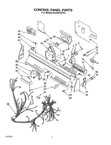 04 - Control Panel, Lit / Optional parts for Kitchenaid Dishwasher KUDS23HY0 from AppliancePartsPros.com
