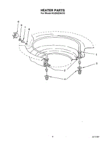 07 - Heater parts for Kitchenaid Dishwasher KUDS23HY0 from AppliancePartsPros.com