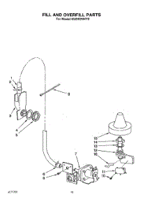08 - Fill And Overfill parts for Kitchenaid Dishwasher KUDS23HY0 from AppliancePartsPros.com