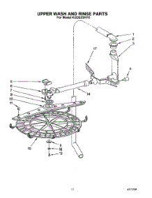 09 - Upper Wash And Rinse parts for Kitchenaid Dishwasher KUDS23HY0 from AppliancePartsPros.com