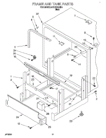 09 - Frame And Tank parts for Kitchenaid Dishwasher KUDX23HB0 from AppliancePartsPros.com