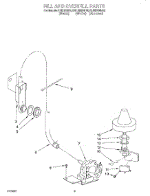 07 - Fill And Overfill parts for Kitchenaid Dishwasher KUDI230BAL0 from AppliancePartsPros.com