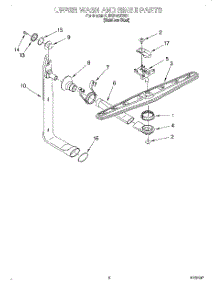 07 - Upper Wash And Rinse parts for Kitchenaid Dishwasher KUDS24SEBS1 from AppliancePartsPros.com