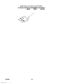 12 - Miscellaneous, Lit / Optional parts for Kitchenaid Dishwasher KUDS24SEWH3 from AppliancePartsPros.com