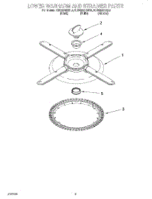 04 - Lower Washarm & Strainer parts for Kitchenaid Dishwasher KUDS24SEAL4 from AppliancePartsPros.com