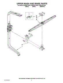 07 - Upper Wash And Rinse Parts parts for Kitchenaid Dishwasher KUDE20FXWH4 from AppliancePartsPros.com