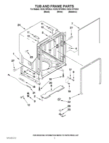 05 - Tub And Frame Parts parts for Kitchenaid Dishwasher KUDL15FXWH4 from AppliancePartsPros.com