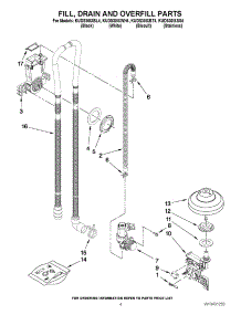 04 - Fill, Drain And Overfill Parts parts for Kitchenaid Dishwasher KUDS30IXWH4 from AppliancePartsPros.com