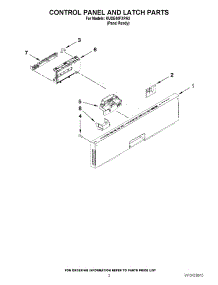 02 - Control Panel And Latch Parts parts for Kitchenaid Dishwasher KUDE40FXPA3 from AppliancePartsPros.com
