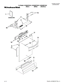 Door And Panel parts for Kitchenaid Dishwasher KUDE48FXWH2 from AppliancePartsPros.com