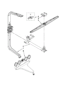 Upper Wash And Rinse parts for Kitchenaid Dishwasher KUDE48FXWH2 from AppliancePartsPros.com