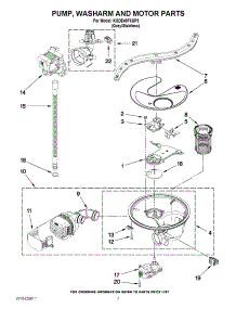 06 - Pump, Washarm And Motor Parts parts for Kitchenaid Dishwasher KUDE40FXSP3 from AppliancePartsPros.com