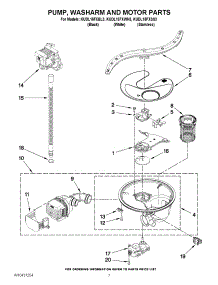 06 - Pump, Washarm And Motor Parts parts for Kitchenaid Dishwasher KUDL15FXWH3 from AppliancePartsPros.com