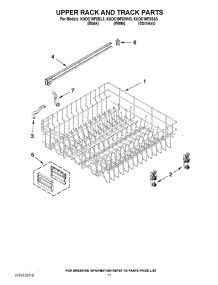 09 - Upper Rack And Track Parts parts for Kitchenaid Dishwasher KUDC10FXSS3 from AppliancePartsPros.com